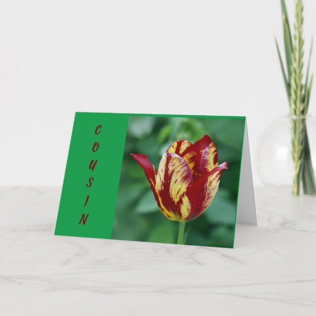 **TO MY BEAUTIFUL COUSIN** A ROSE CARD KARTE (Vorderseite)