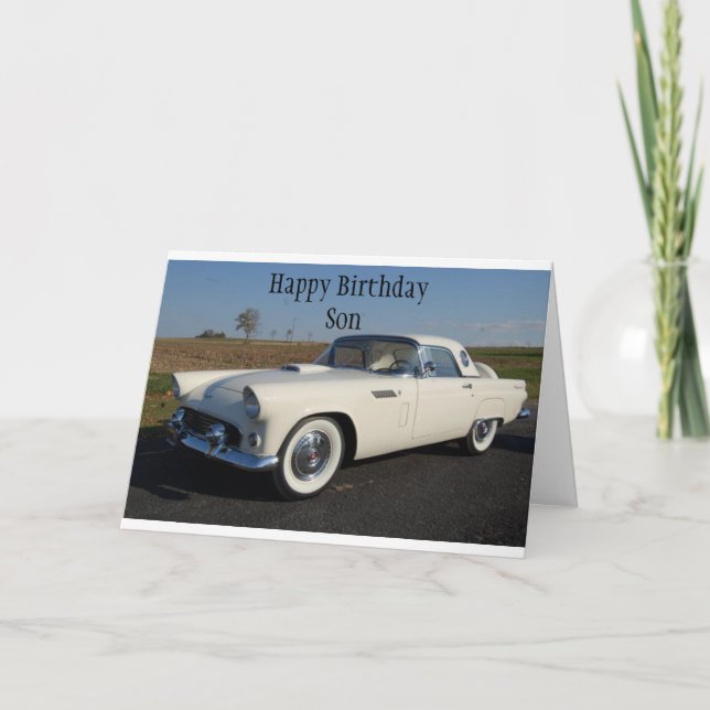 **TO MY CLASSIC SON*** BIRTHDAY CARD KARTE (Vorderseite)