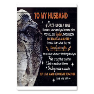 To My Husband Design | Love Quotes To Husband Tischnummer