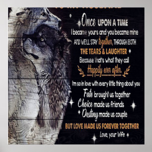 To My Husband Gift, Personalized Present Poster