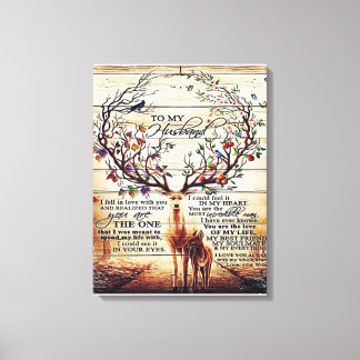 To My Husband Letter Decor | Gift For Husband Leinwanddruck