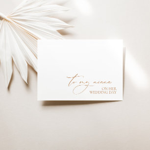 "To My Niece on your Wedday"-Message-Card