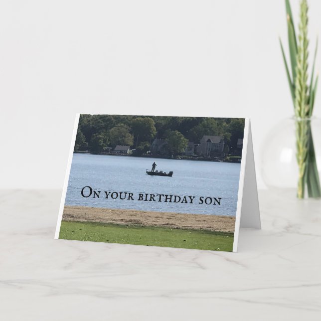 TO MY "SON" ON YOUR BIRTHDAY CARD KARTE (Vorderseite)