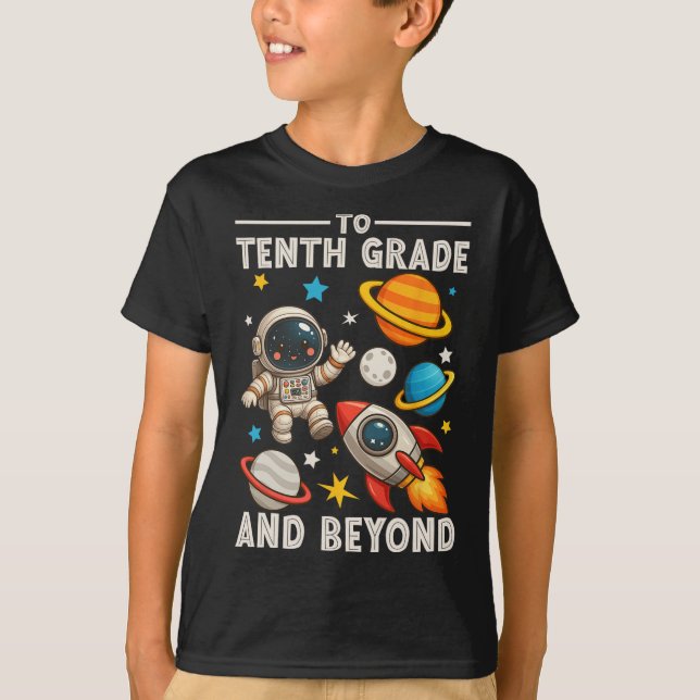 To Sophomore And Beyond Astronaut Funny Back To Sc T-Shirt (Vorderseite)