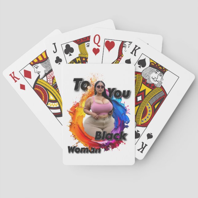 To You Black Woman Spielkarten (Rückseite)