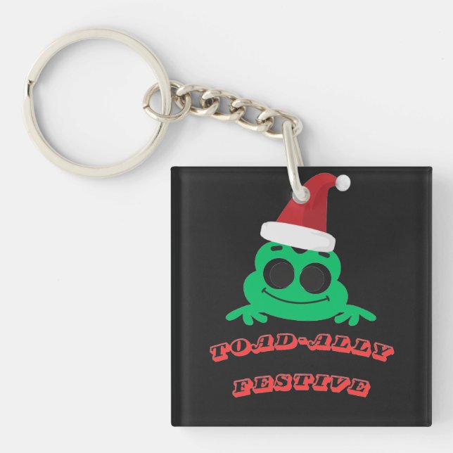 Toad-ally Festive Christmas Frog _ Cute Holiday De (Devant)