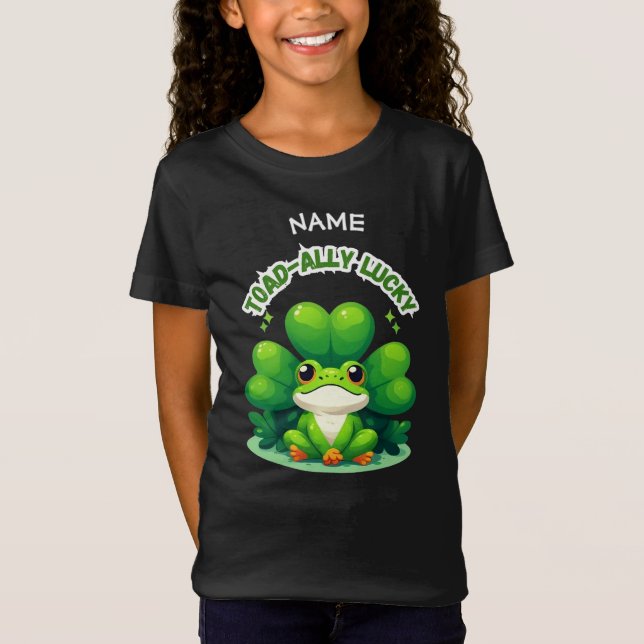  Toad-Ally Lucky St Patrick's Day Frog T-shirt  (Vorderseite)