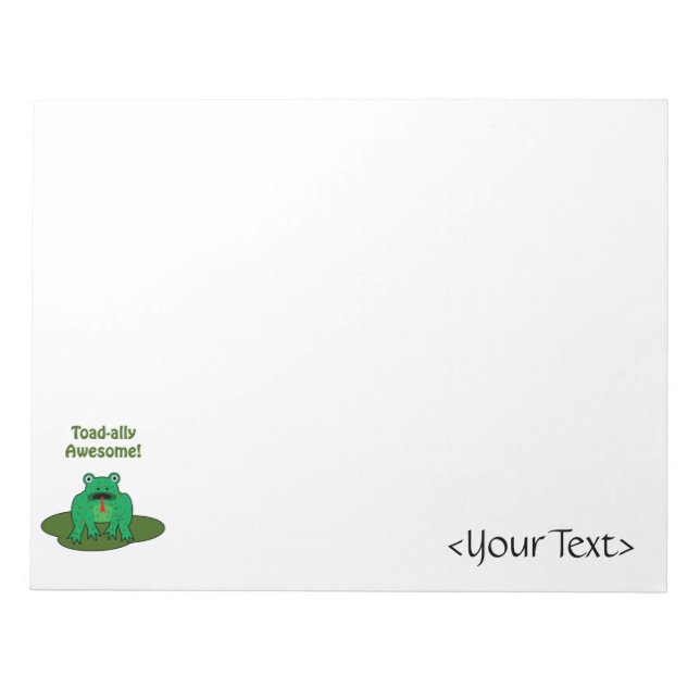 Toad-ally Phantastisch Notizblock (Vorderseite)