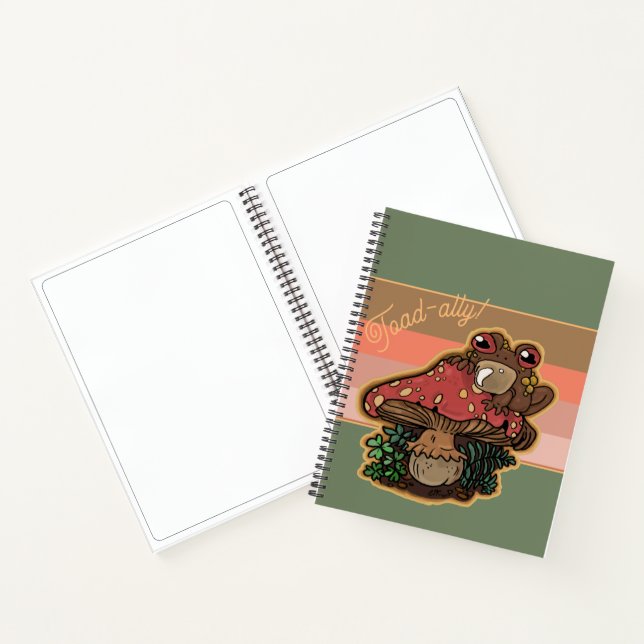 Toad-allyToadstool Toad Notizbuch (Innenseite)