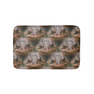 Toad Frog Face Nattern Muster Badematte