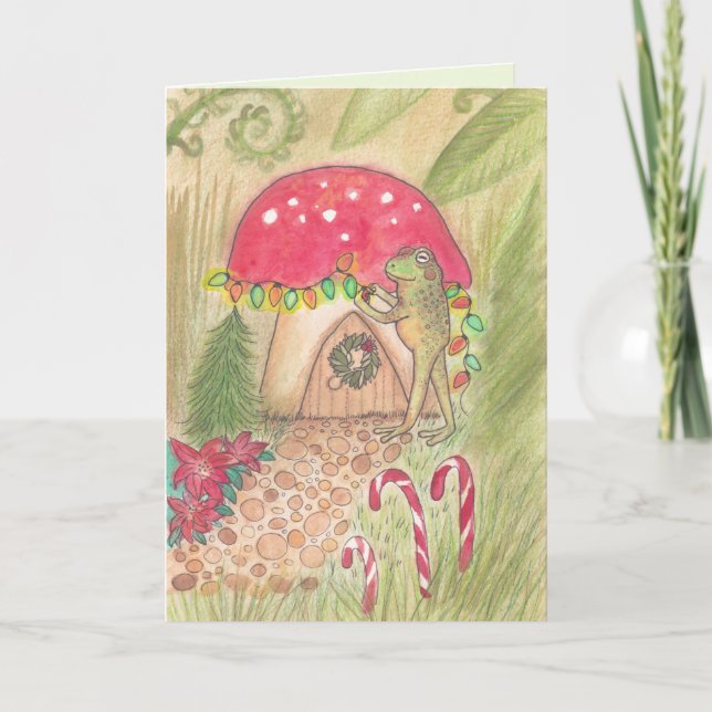 Toad Holiday Card Feiertagskarte (Vorderseite)