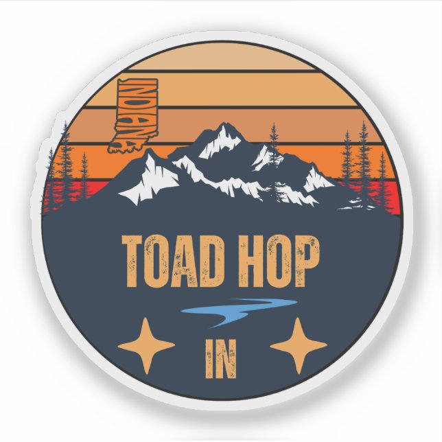 Toad Hop, Indiana Aufkleber (Vorderseite)