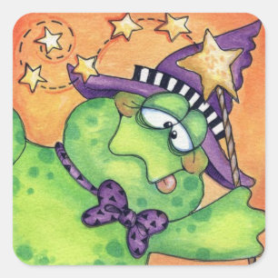 Toad Magic Quadratischer Aufkleber