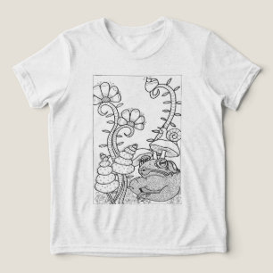 Toad mit fantasievollen Blume Tri-Blend Shirt