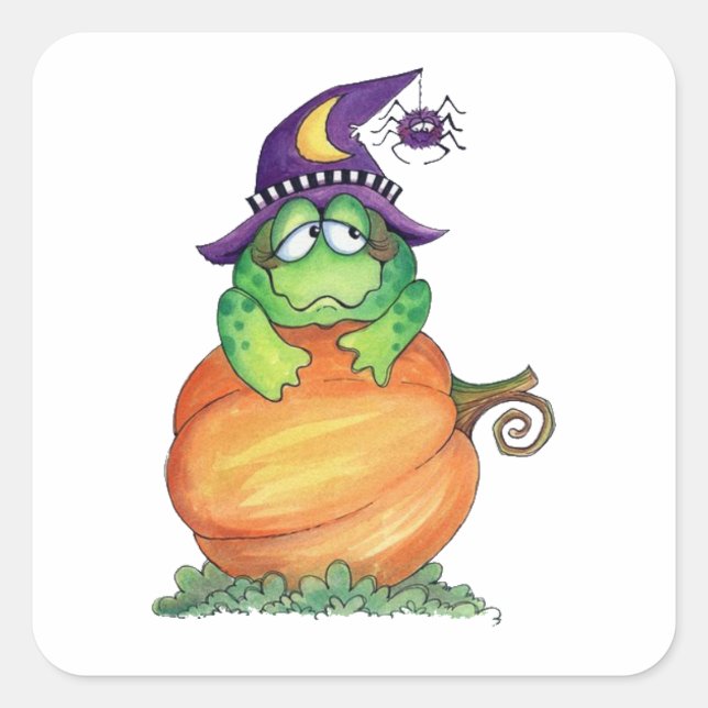 Toad Quadratischer Aufkleber (Vorderseite)