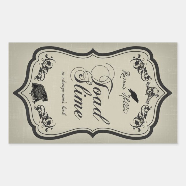 Toad Slime Halloween Jar Aufkleber (Vorderseite)