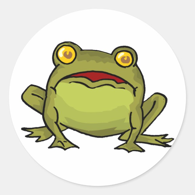 Toad Stare Runder Aufkleber (Vorderseite)