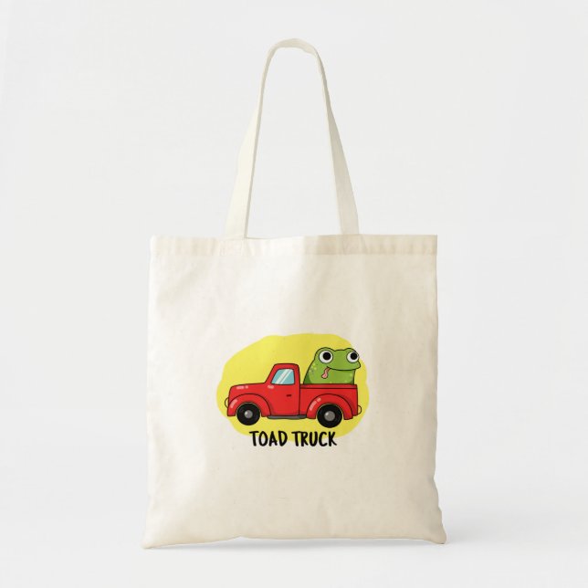 Toad Truck Funny Tow Truck Puff Tragetasche (Vorne)