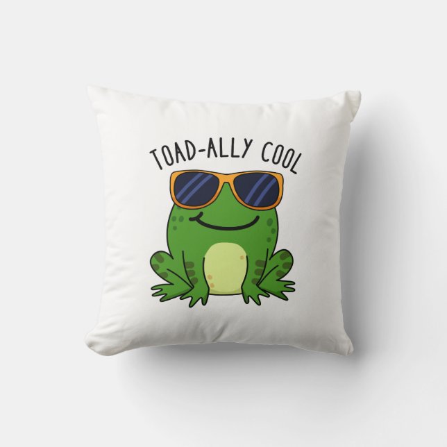 Toadal Cooler Funny Toad Pub Kissen (Vorderseite)