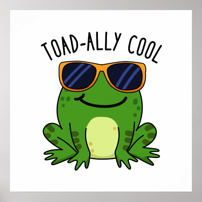 Toadal Cooler Funny Toad Pub Poster (Vorne)