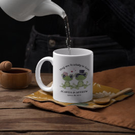 ©Toadal in Liebe Frog Couple Rustic Wedding Kaffeetasse