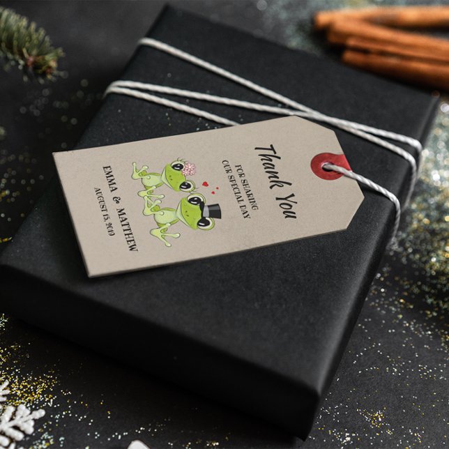 Toadal in Liebe Frog Gastgeschenk Hochzeit Geschen Geschenkanhänger (Von Creator hochgeladen)