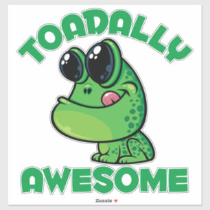 Toadal Phantastisch Happy Cartoon Toad Aufkleber
