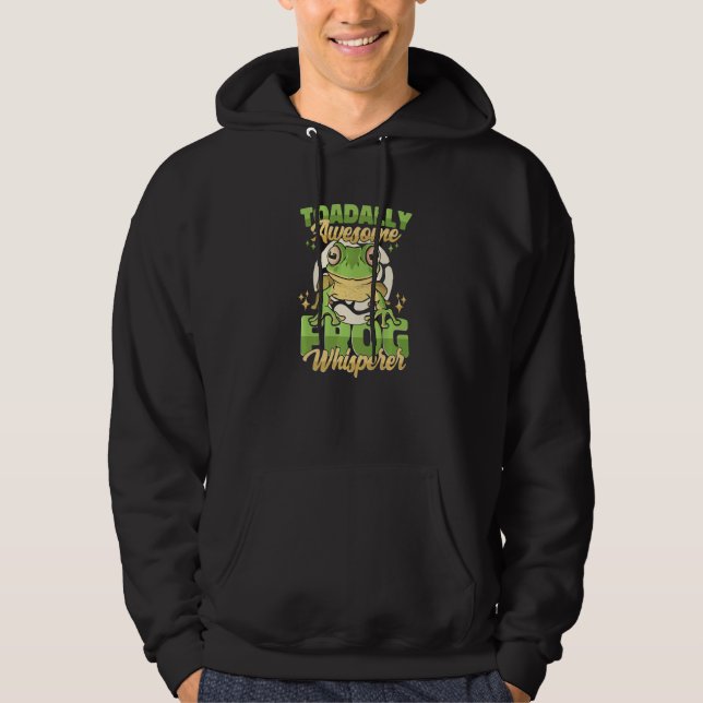 Toadally Awesome Frog Whisperer Frog  Kids Hoodie (Vorderseite)