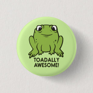 Toadally fantastisches lustiges Kröten-Wortspiel Button
