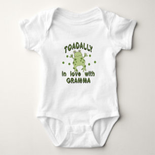 TOADALLY Liebe Gramma Frog Baby Strampler