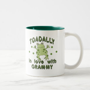 TOADALLY Liebe Grammy Frosch Zweifarbige Tasse