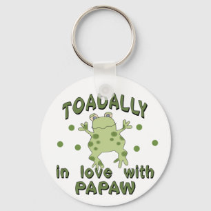 TOADALLY Liebe-Papaya-Frucht Frosch Schlüsselanhänger