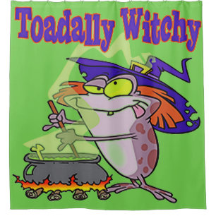 Toadally Witchy Duschvorhang
