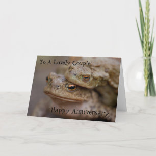 Toads "The Ugly Couple" Carte d'anniversaire 	heur