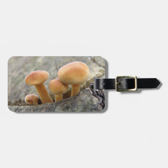 Toadstocker auf einem Baumstamm Custom Gepäckanhänger (Vorderseite horizontal)