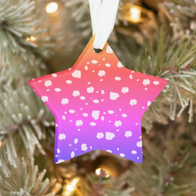 Toadstool Art, Regenbogenfarben Ornament (Baum)