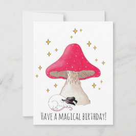 Toadstool Birthday Card Feiertagskarte