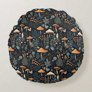 Toadstool Forest Rundes Kissen