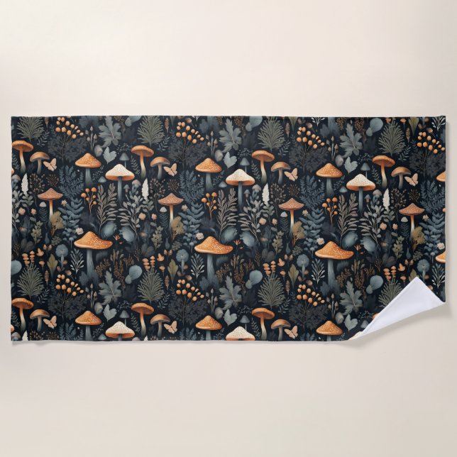 Toadstool Forest Strandtuch (Vorderseite)