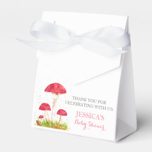 Toadstool Mushroom Wasserfarbe Niedlich Babydusche Geschenkschachtel
