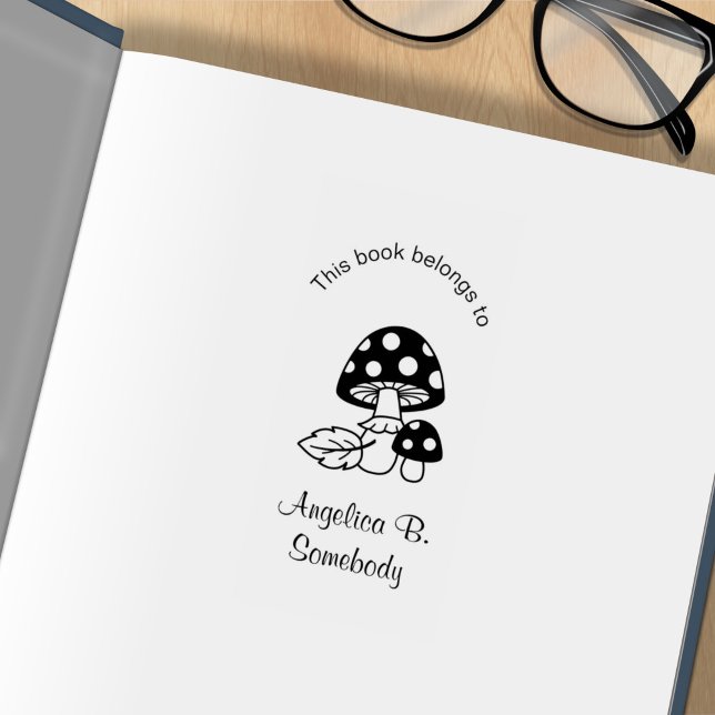 Toadstool Mushrooms Buchzeichen Gummistempel (Von Creator hochgeladen)