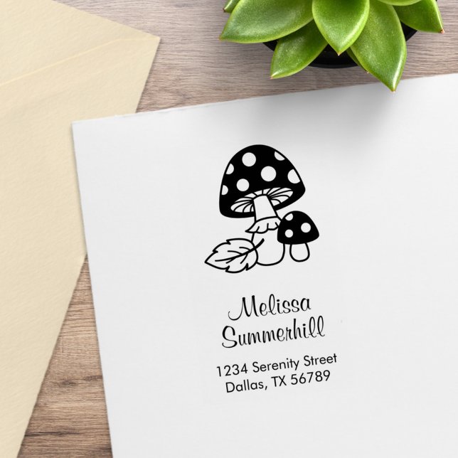 Toadstool Pilzadresse Gummistempel (Von Creator hochgeladen)