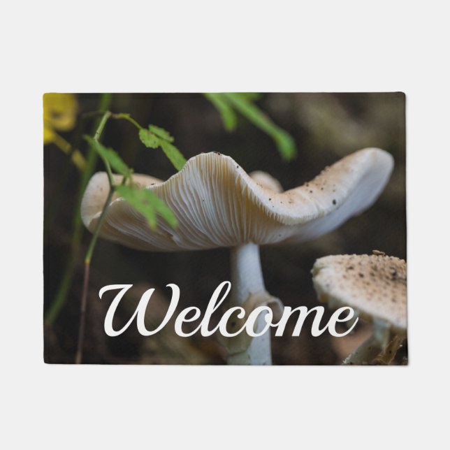 Toadstool Umbrella Willkommen Fußmatte (Vorderseite)
