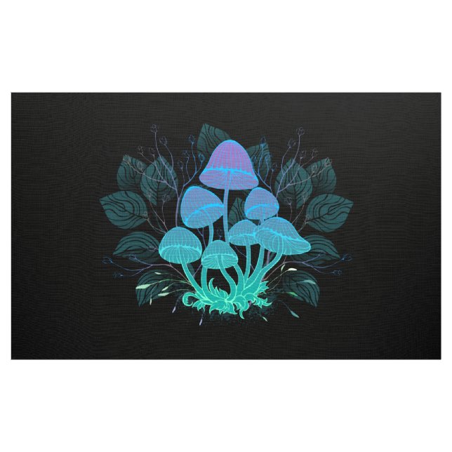 Toadstools in Bushes Stoff (Yard (91,4 cm))