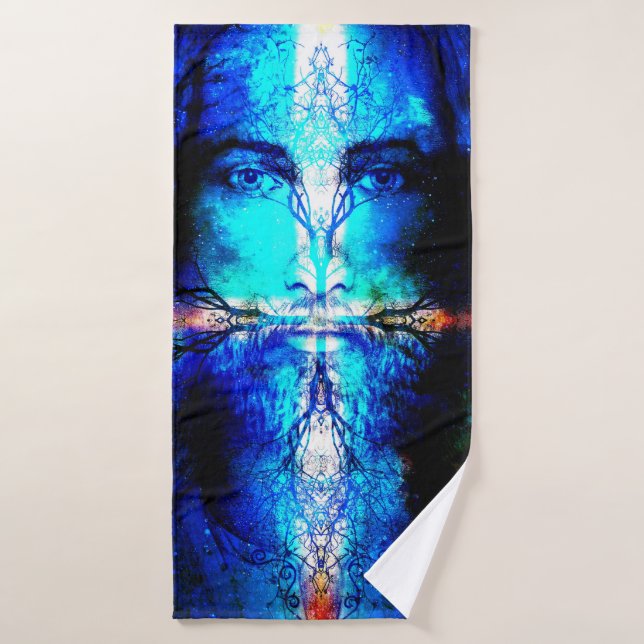 Toalha de Banho Jesus Cristo Árvore da Vida (Serviette de bain)