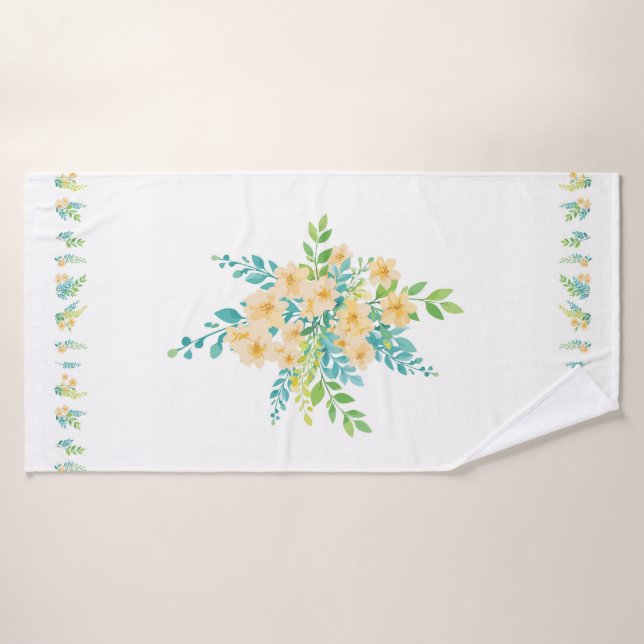 Toalla de baño "Flores del campo" Badehandtuch (Badehandtuch)