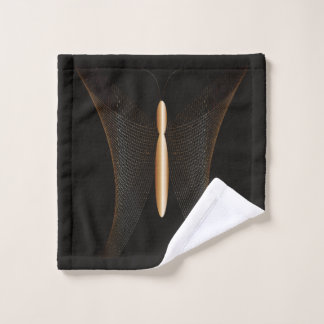 Toalla de cara elegante con mariposa dorada waschlappen