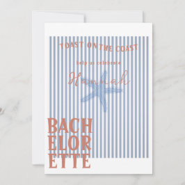 Toast an der Küste Bachelorette Einladung und Deta