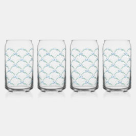 Toast auf der Coquette Bow Trellis Cheers Dosenglas