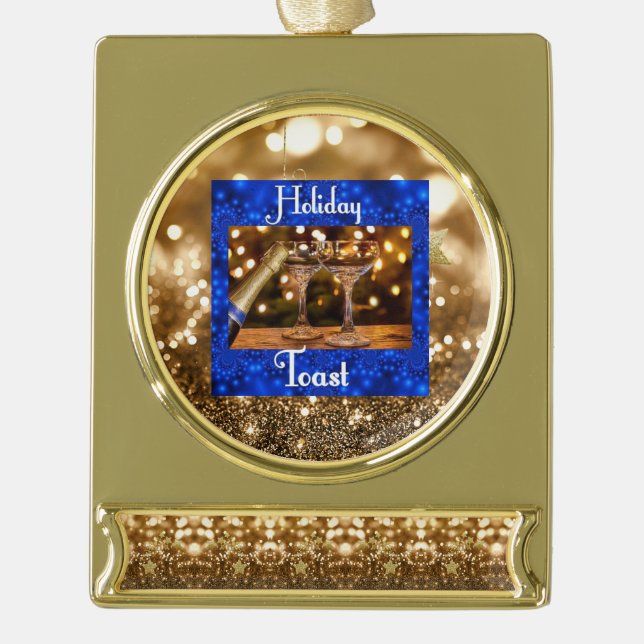 Toast Banner-Ornament Gold (Vorderseite)